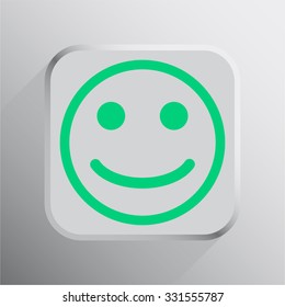 vector illustration of modern icon smile
