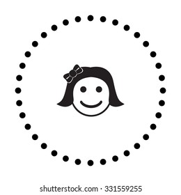 vector illustration of modern icon smile