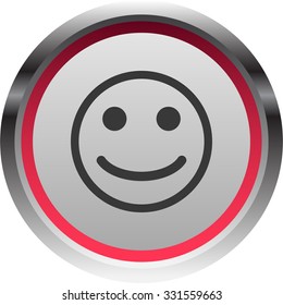 vector illustration of modern icon smile