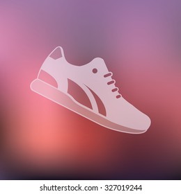 vector illustration of modern icon sneakers