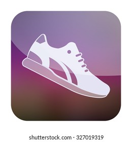 vector illustration of modern icon sneakers