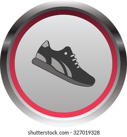vector illustration of modern icon sneakers