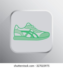 vector illustration of modern icon sneakers