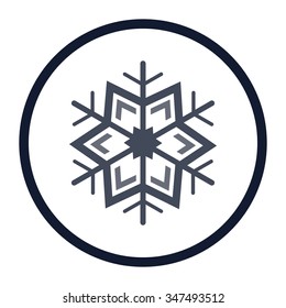 vector illustration of modern icon snowflake