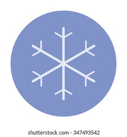 vector illustration of modern icon snowflake