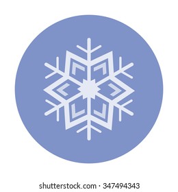 vector illustration of modern icon snowflake