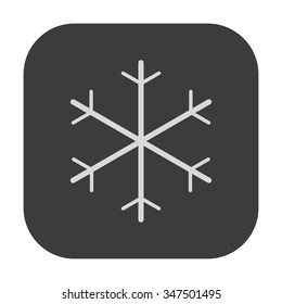 vector illustration of modern icon snowflake