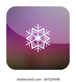 vector illustration of modern icon snowflake