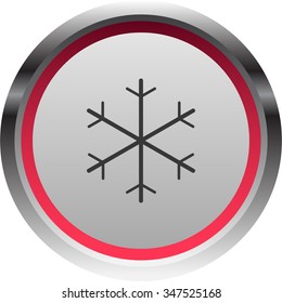 vector illustration of modern icon snowflake