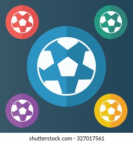 vector illustration of modern icon soccer ball