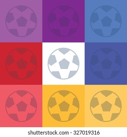 vector illustration of modern icon soccer ball