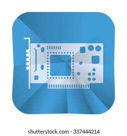 vector illustration of modern icon sound card