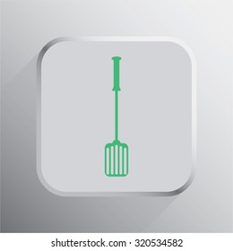 vector illustration of modern icon spatula