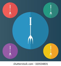 vector illustration of modern icon spatula