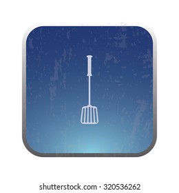 vector illustration of modern icon spatula