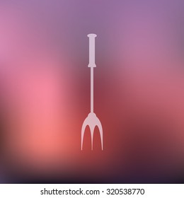vector illustration of modern icon spatula