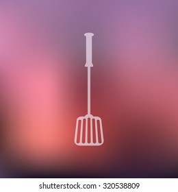 vector illustration of modern icon spatula