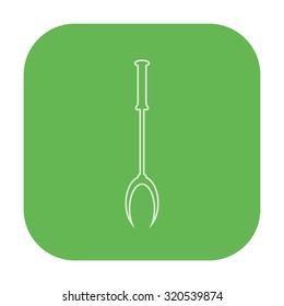 vector illustration of modern icon spatula