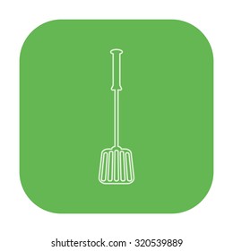 vector illustration of modern icon spatula