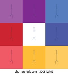 vector illustration of modern icon spatula