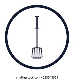 vector illustration of modern icon spatula