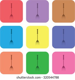 vector illustration of modern icon spatula