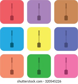 vector illustration of modern icon spatula