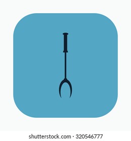 vector illustration of modern icon spatula