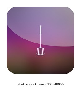 vector illustration of modern icon spatula