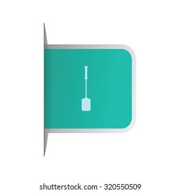 vector illustration of modern icon spatula