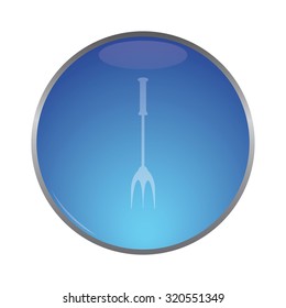 vector illustration of modern icon spatula