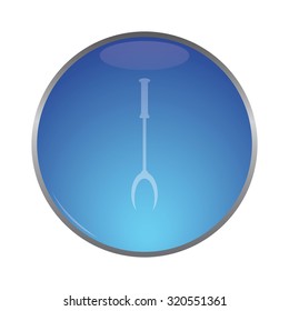 vector illustration of modern icon spatula