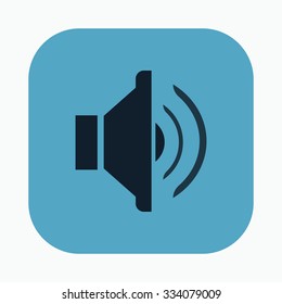 vector illustration of modern icon speaker