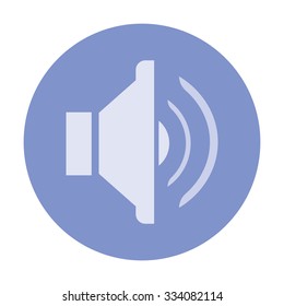 vector illustration of modern icon speaker