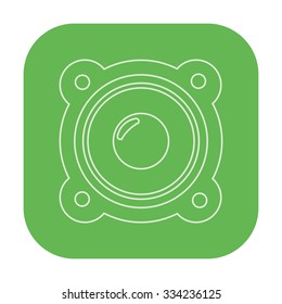 vector illustration of modern icon speaker