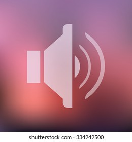 vector illustration of modern icon speaker