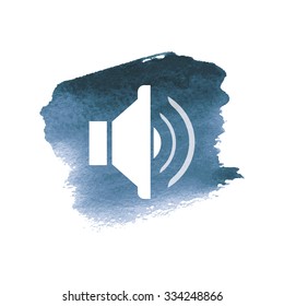 vector illustration of modern icon speaker