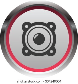 vector illustration of modern icon speaker