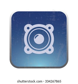 vector illustration of modern icon speaker