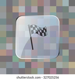 vector illustration of modern icon sport flag