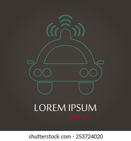 vector illustration of modern  icon spotlight