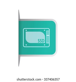 vector illustration of modern icon ssd
