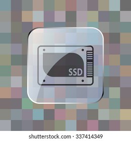 vector illustration of modern icon ssd