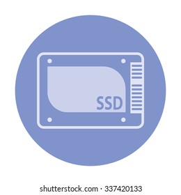 vector illustration of modern icon ssd