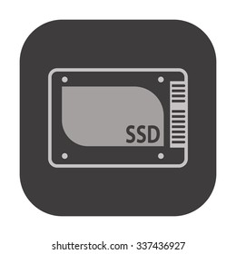 vector illustration of modern icon ssd