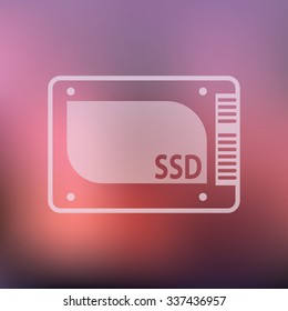 vector illustration of modern icon ssd
