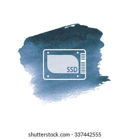 vector illustration of modern icon ssd