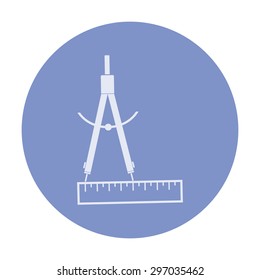vector illustration of modern icon stationery items