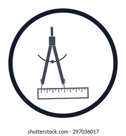 vector illustration of modern icon stationery items