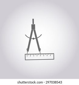 vector illustration of modern icon stationery items
